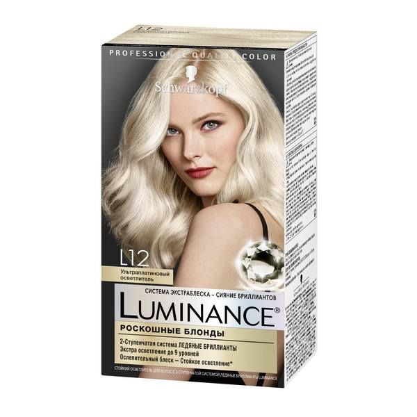 Краска для волос L12 ультра платиновый осветлитель Luminance/Люминенс 145мл фото №2