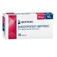 Бисопролол-Вертекс таблетки п/о плён. 10мг 30шт