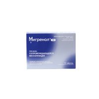 Мигренол ПМ таблетки п/о плен. 25мг+500мг 16шт
