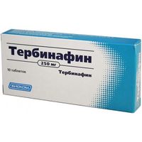 Тербинафин таблетки 250мг 10шт