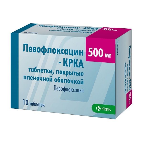 Левофлоксацин-КРКА таблетки п/о плен. 500мг 10шт кальцекс таблетки 500мг 10шт
