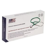 Стетоскоп терапевтический зеленый 04-АМ400 Amrus/Амрус миниатюра фото №4