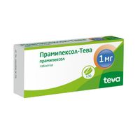 Прамипексол-Tева таблетки 1мг 30шт, миниатюра фото №3