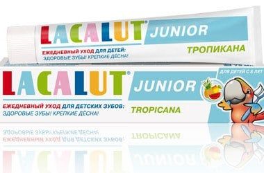 Паста зубная детская Lacalut/Лакалют Junior Тропикана 75мл