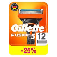 Кассеты Gillette (Жиллетт) сменные для безопасных бритв Fusion, 12 шт. миниатюра