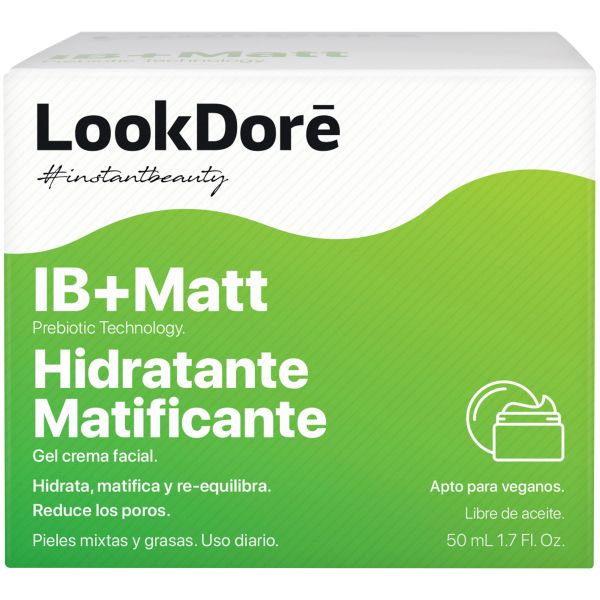 Гель-крем матирующий для проблемной кожи лица LookDore IB+ Lookdore банка 50мл