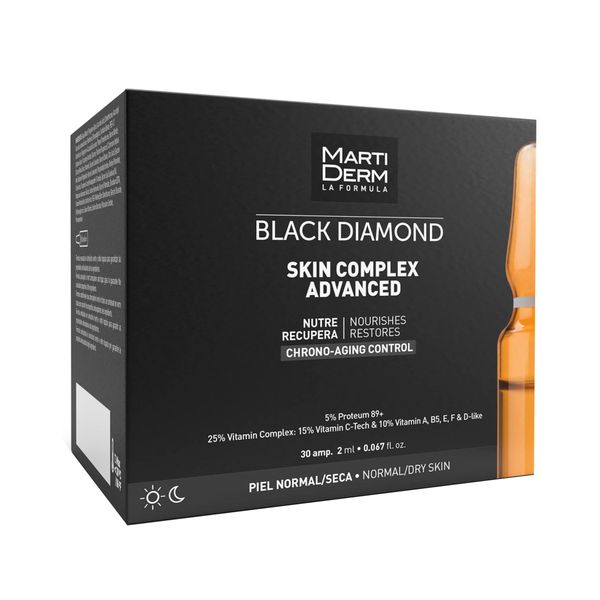 Сыворотка-уход для лица комплекс Black Diamond Skin Advanced Martiderm/Мартидерм амп. 2мл 30шт martiderm ампулы skin complex advanced 10 x 2 мл
