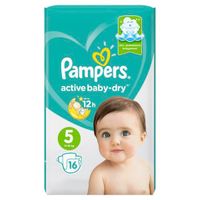 Подгузники Pampers (Памперс) Active Baby-Dry р.5 Junior 11-18 кг 16 шт. миниатюра фото №2