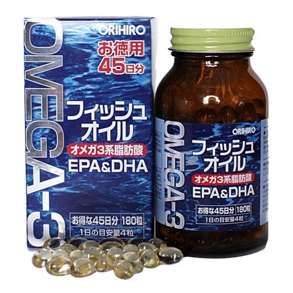 Омега-3 Orihiro/Орихиро капсулы 455мг 180шт витаминный комплекс с экстрактом черники orihiro орихиро капсулы 440мг 120шт