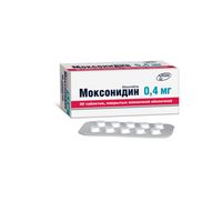 Моксонидин таблетки п/о плен. 0,4мг 20шт