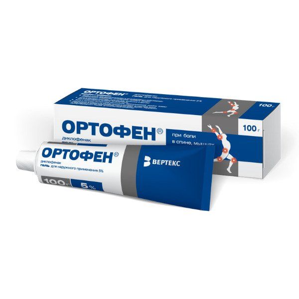 Ортофен гель д/нар. прим. 5% 100г