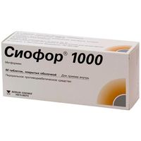 Сиофор 1000 таблетки п.п.о. 60 шт., миниатюра