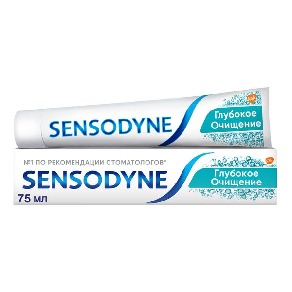 Паста зубная Sensodyne/Сенсодин Глубокое Очищение для чувствительных зубов 75мл