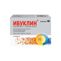 Ибуклин таблетки п/о плен. 400мг+325мг 10шт