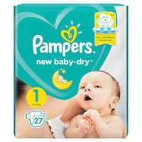 Подгузники 2-5кг New Baby-Dry Pampers/Памперс 27шт миниатюра фото №2