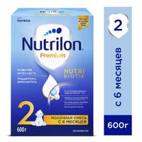 Смесь сухая молочная последующая адаптированная с 6 мес. Premium 2 Nutrilon/Нутрилон 600г миниатюра фото №6
