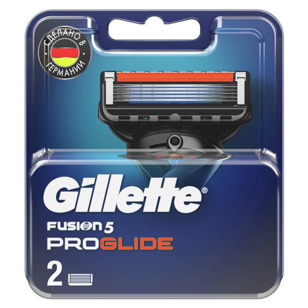 Сменные кассеты Gillette (Жиллетт) Fusion5 ProGlide, 2 шт. фото №2