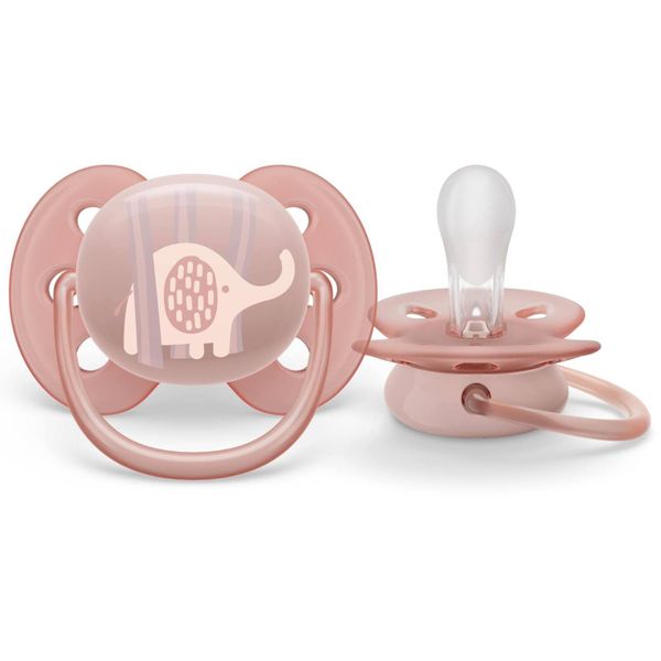 Соска-пустышка силиконовая ортодонтическая с футляром 0-6 мес. Ultra Soft Philips Avent 2шт (SCF091/09) фото №2