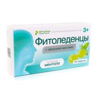 Фитоледенцы с эфирными маслами вкус ментола с 3 лет 3250мг 24шт, миниатюра фото №3