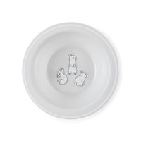 Тарелка для кормления глубокая с антискользящим дном кролик Happy Baby/Хэппи Беби