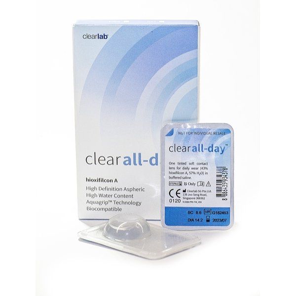Линзы контактные ClearLab Clear All-Day (8.6/-5,25) 6шт КЛИАЛЭБ СГ ПТЕ. ЛТД 2043920 Линзы контактные ClearLab Clear All-Day (8.6/-5,25) 6шт - фото 1