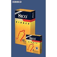 Презервативы Sico (Сико) Ribbed ребристые 3 шт.