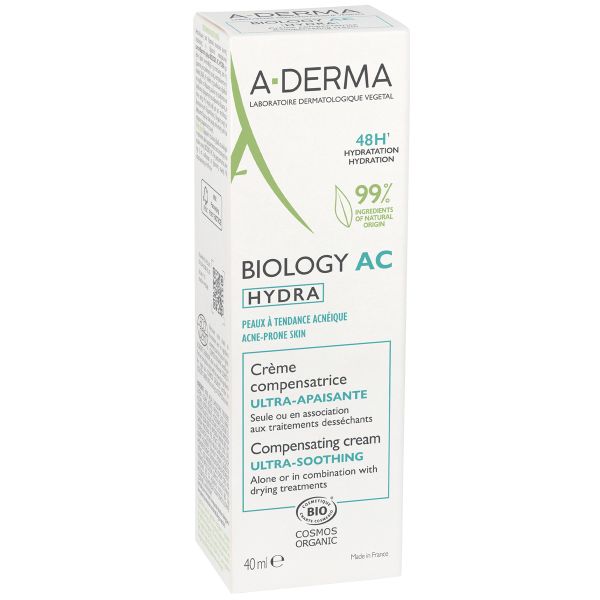 Крем восстанавливающий баланс ослабленной кожи AC Hydra Biology A-derma/А-дерма туба 40мл фото №3