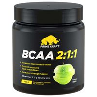 Аминокислоты БЦАА/BCAA 2:1:1 со вкусом зеленого яблока Primekraft/Праймкрафт 150г