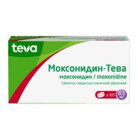 Моксонидин-Тева таблетки п/о плен. 0,2мг 60шт миниатюра фото №2
