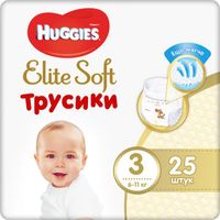 Трусики Huggies/Хаггис Elite Soft 3 (6-11кг) 25 шт. миниатюра фото №2