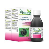 Набор Dr.Vistong/Др.Вистонг: Элеутерококк с сахаром сироп 150мл 2шт