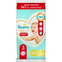 Подгузники-трусики для мальчиков и девочек Pants Premium Care Pampers/Памперс 6-11кг 2шт