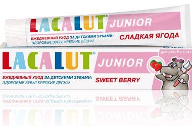 Паста Lacalut (Лакалют) зубная детская Junior Сладкая ягода 75 мл