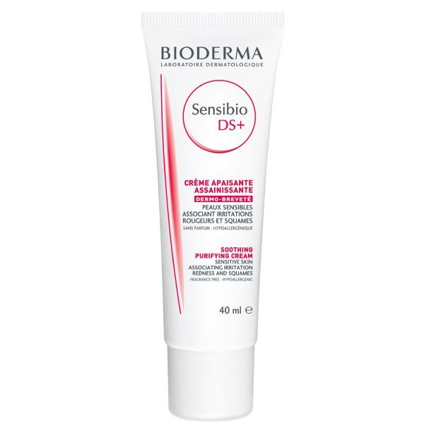 Крем для чувствительной кожи лица увлажняющий и успокаивающий DS+ Sensibio Bioderma/Биодерма 40мл фото №2
