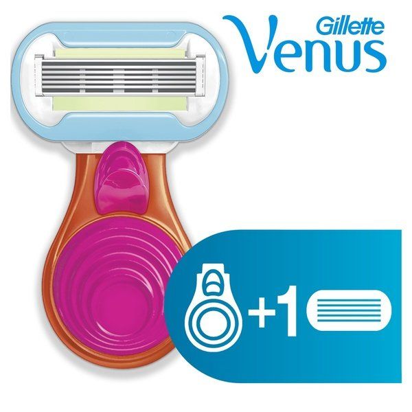 Женская бритва Gillette Venus (Жиллетт Винус) Snap Embrace + Сменная кассета 1 шт. dorco женская бритва одноразовая eve4 4 лезвийная 1