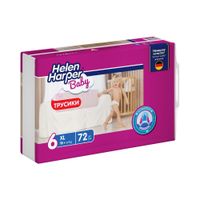 Подгузники-трусики детские Baby Helen Harper/Хелен харпер 18+ кг 72шт р.6 (XL) миниатюра фото №4