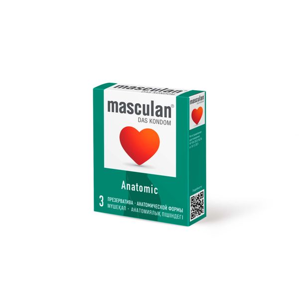 Презервативы анатомической формы Anatomic Masculan/Маскулан 3шт презервативы нежные sensitive plus masculan маскулан 3шт