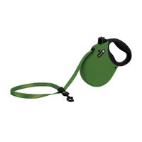 Рулетка лента для собак весом до 20кг антискользящая ручка зеленая Adventure Alcott 5м (S) миниатюра