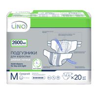 Подгузники для взрослых LiNO 2,6л 20шт р.M