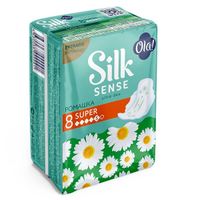 Прокладки женские гигиенические ультратонкие аромат солнечная ромашка Silk Sense Ultra Super Ola! 8шт миниатюра фото №2