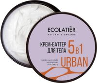 Крем -баттер для тела 5 в 1 какао, ши, кокос, макадамия,бабассу, Ecolatier 380 мл