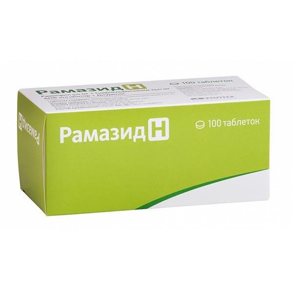 Изображение товара Рамазид Н таблетки 5мг+25мг 100шт