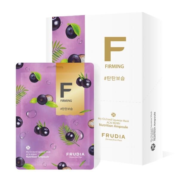 Маска для лица бодрящая с ягодами асаи Frudia/Фрудия 10штх20мл