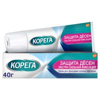 Corega (Корега) Защита Десен, крем для фиксации зубных протезов предотвращающий натирание, 40 г