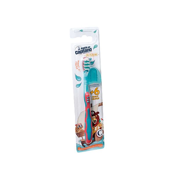 Щетка зубная мягкая для детей с 6 лет Junior Pasta del Capitano