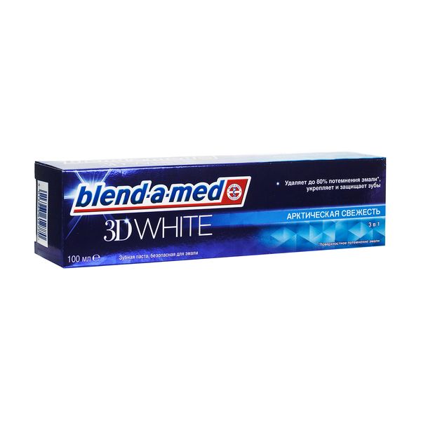 Купить Паста зубная арктическая свежесть 3D White Blend-a-med/Бленд-а-мед 100мл, Procter & Gamble, США