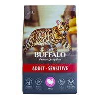 Корм сухой для кошек индейка Adult Sensitive Mr.Buffalo 10кг