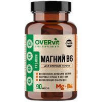 Магний+Витамин В6 OVERvit/ОВЕРвит капсулы 90шт