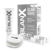 Набор отбеливающий Pro Glam White Blanx/Бланкс: Капы 2шт+Гель 40мл+Ополаскиватель 12мл 6 шт