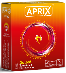 Презервативы Aprix (Априкс) Dotted точечные 3 шт.